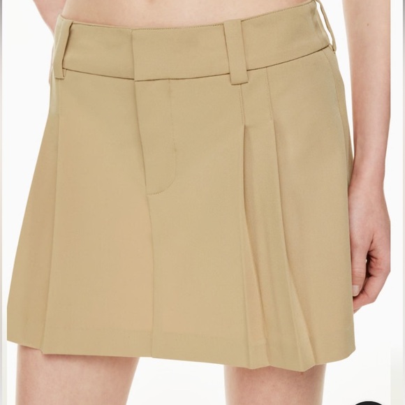 Aritzia Sunday Best Rider Skirt Wicker Tan Size 2 - Picture 4 of 10